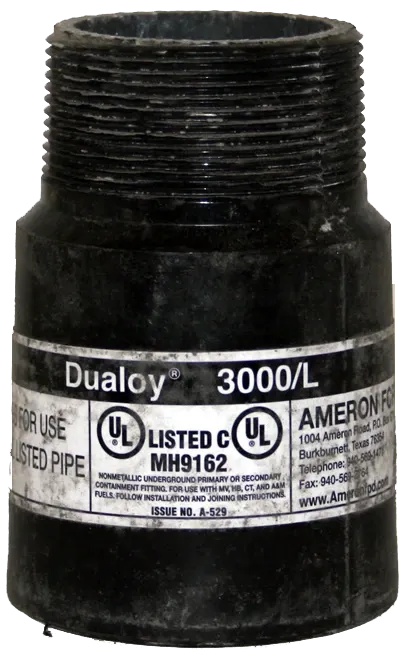 Dualoy™ Fiberglass Pipe Primary Adaptor Bell x Male NPT